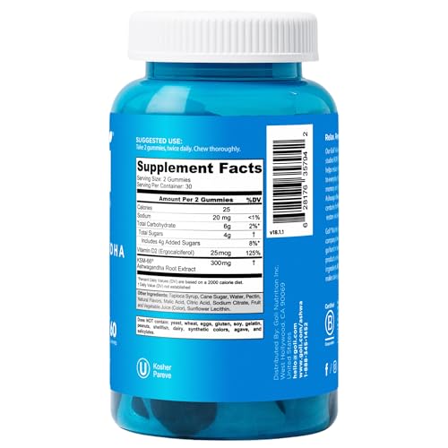 Goli Ashwagandha & Vitamin D Gummy