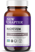 New Chapter Magnesium + Ashwagandha Supplement, 325 mg with Magnesium Glycinate