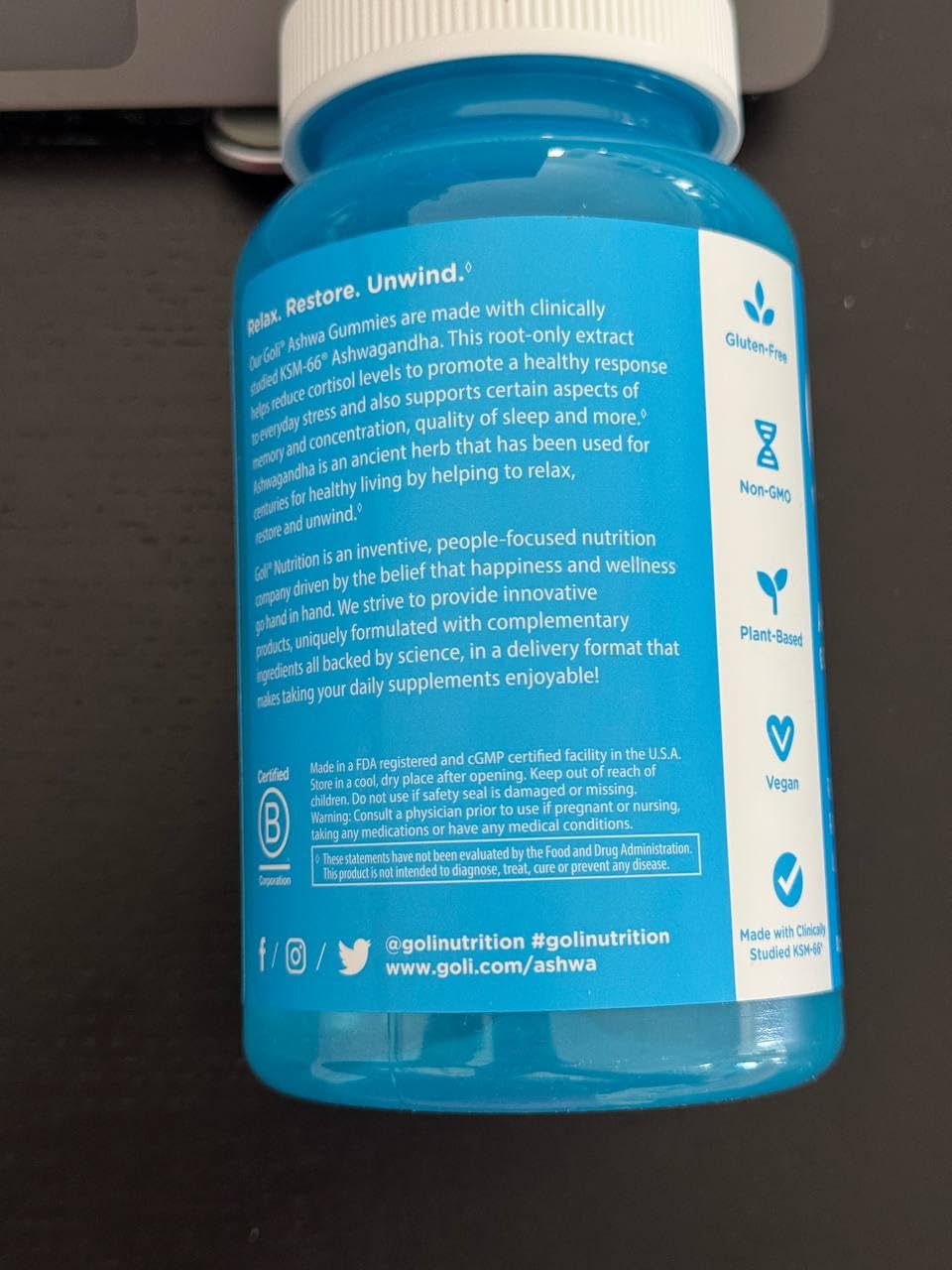 Goli Ashwagandha & Vitamin D Gummy