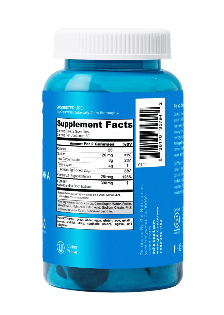 Goli Ashwagandha & Vitamin D Gummy