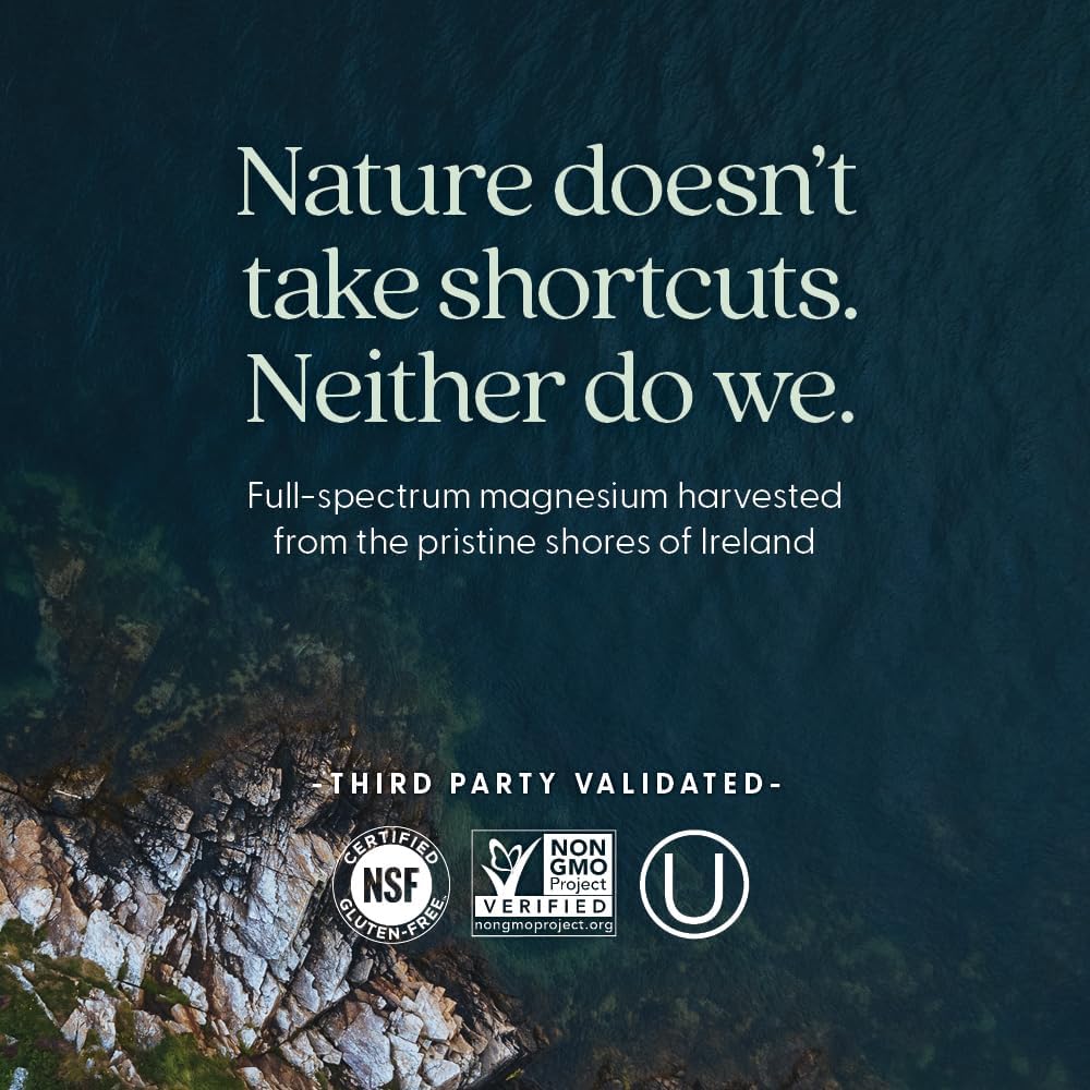 New Chapter Magnesium + Ashwagandha Supplement, 325 mg with Magnesium Glycinate for Muscle Relaxation & Recovery, Heart, Nerve & Bone Health, 2.5X Absorption, Non-GMO - 60 ct (2 Month Supply)