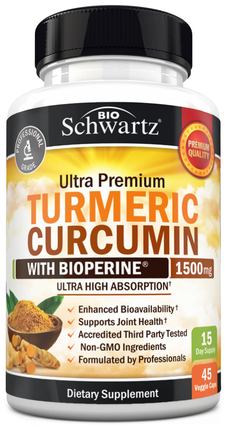 Turmeric Curcumin with Black Pepper Extract 1500mg