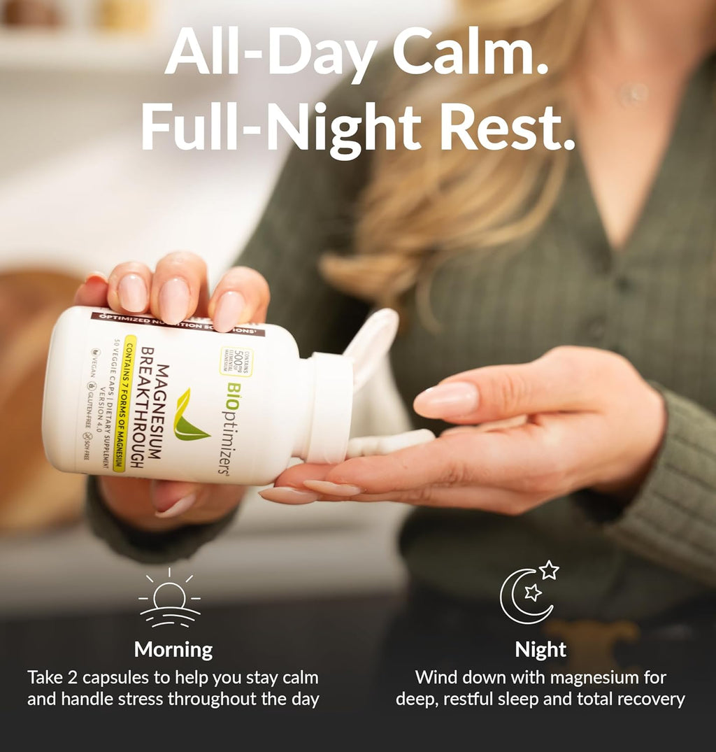 BIOptimizers Magnesium Breakthrough Supplement with 500mg