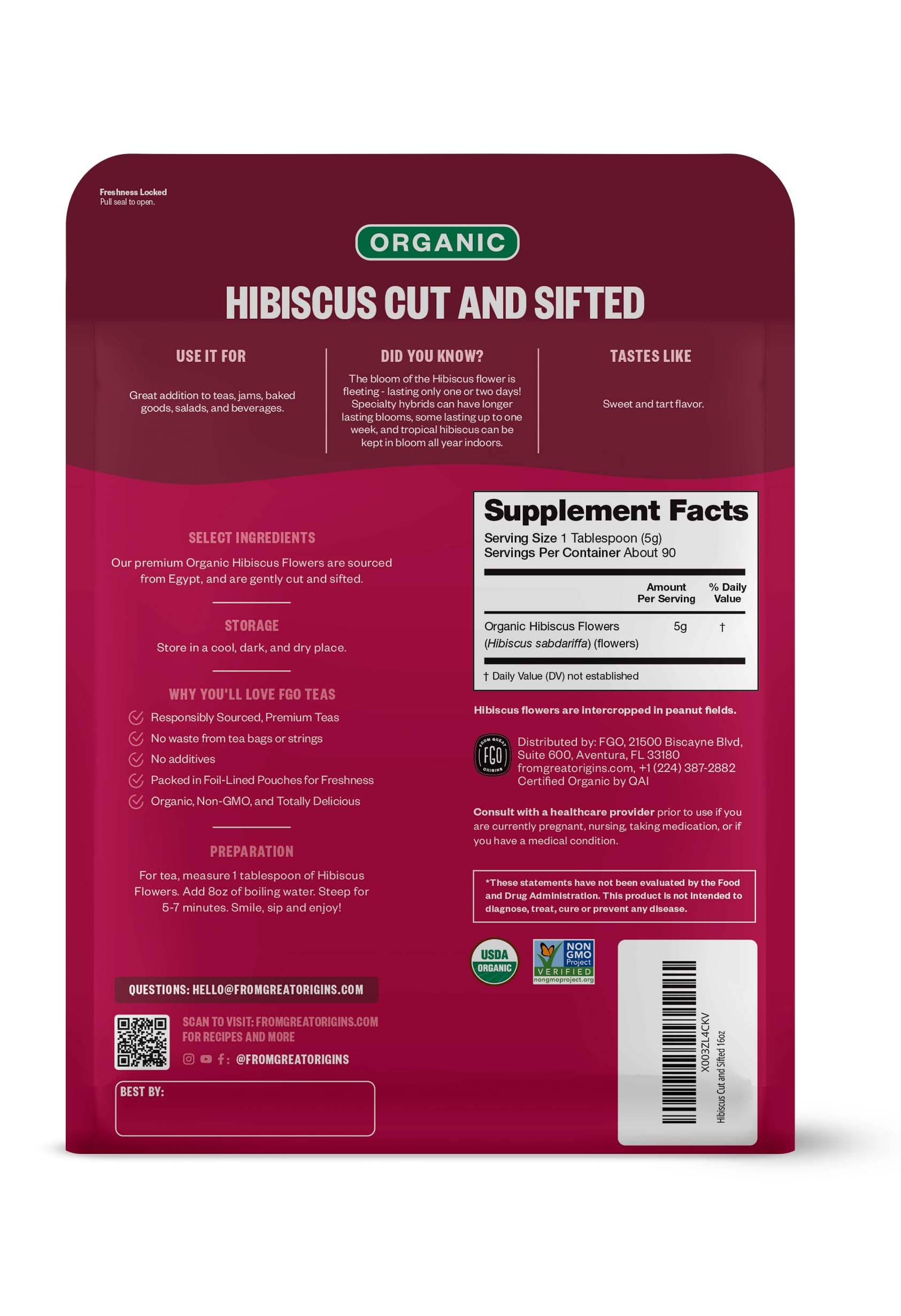 FGO Organic Ashwagandha Tea