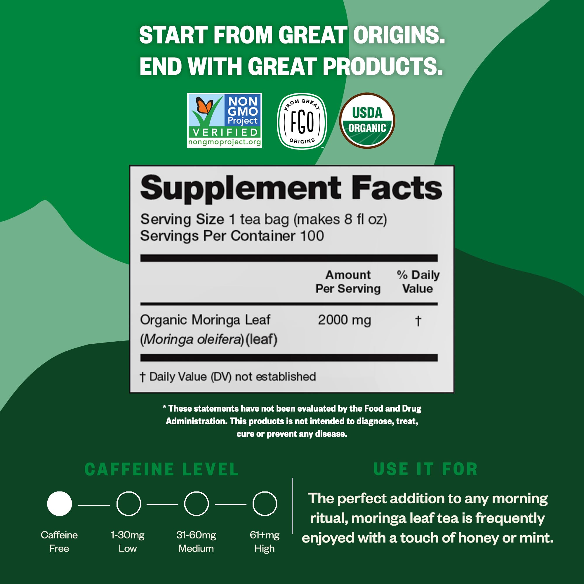 FGO Organic Ashwagandha Tea