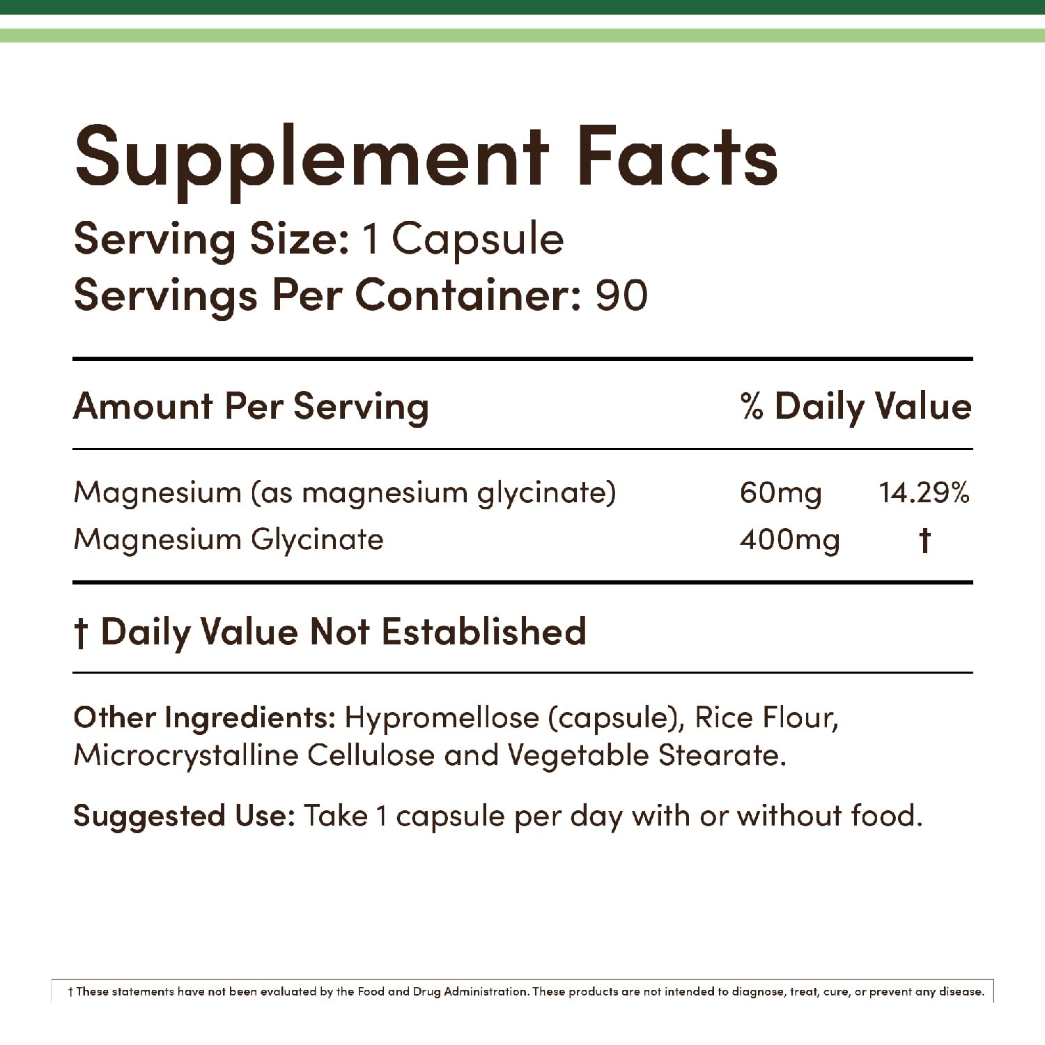 Double Wood Supplements Magnesium Glycinate 400mg