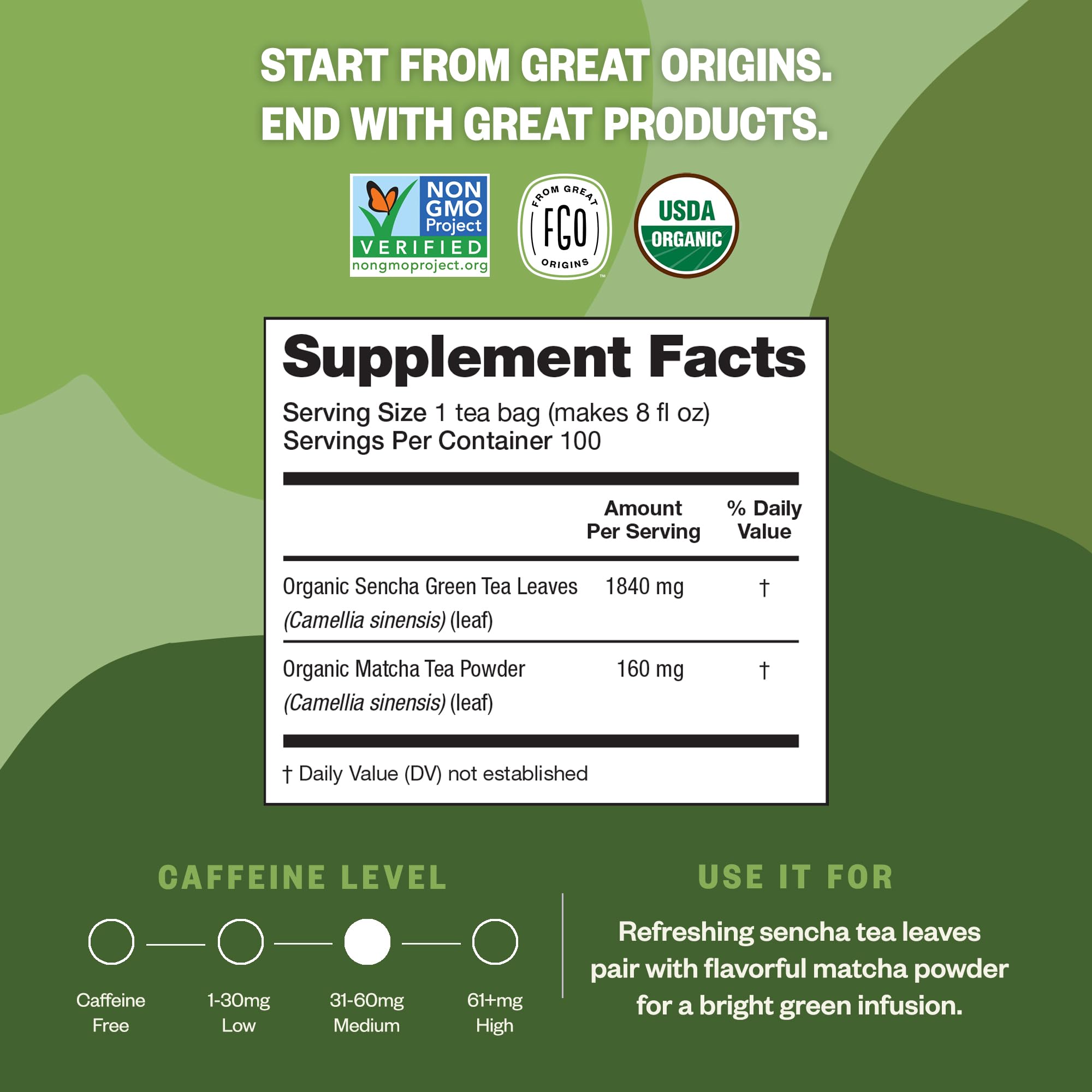 FGO Organic Ashwagandha Tea