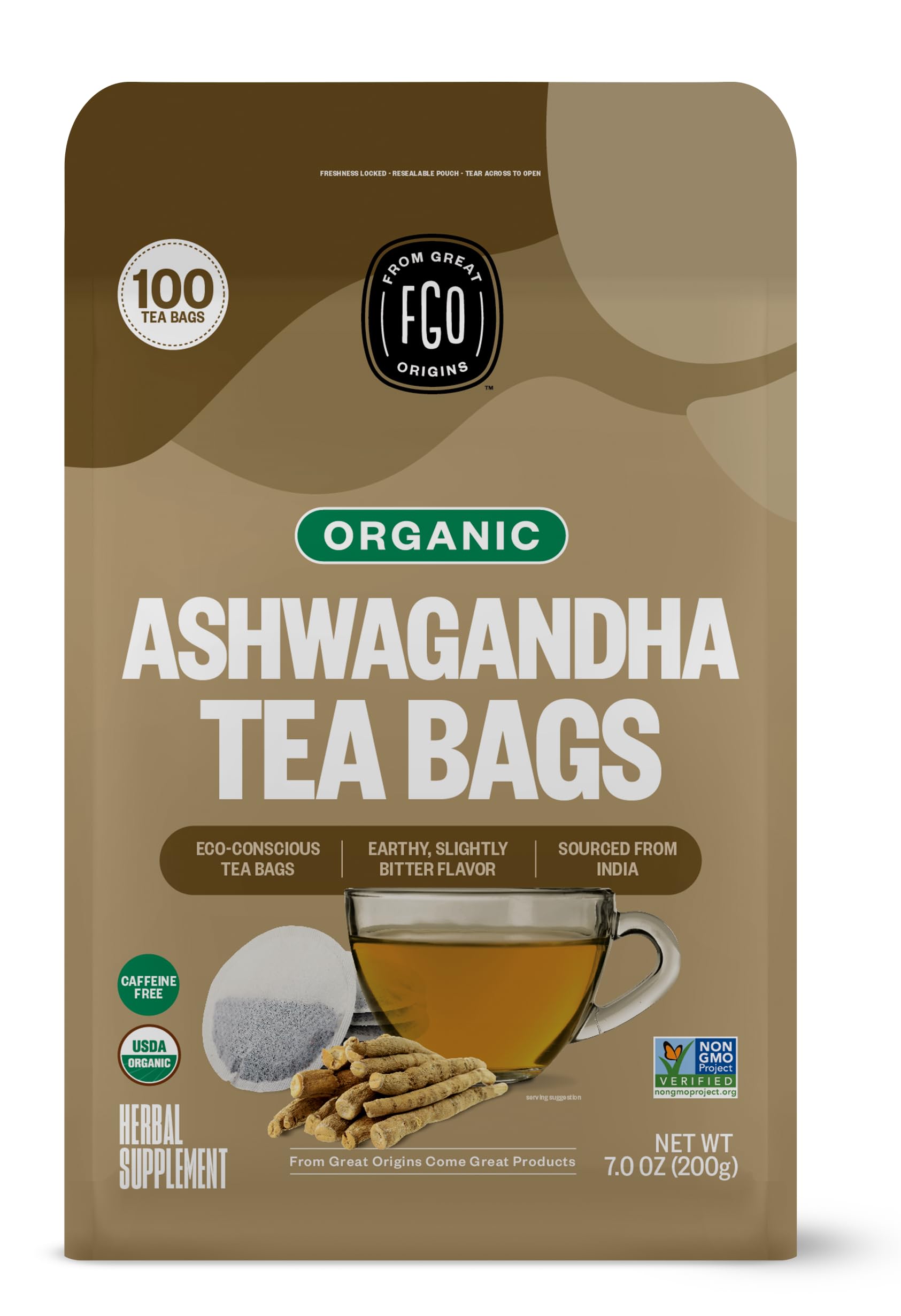 FGO Organic Ashwagandha Tea