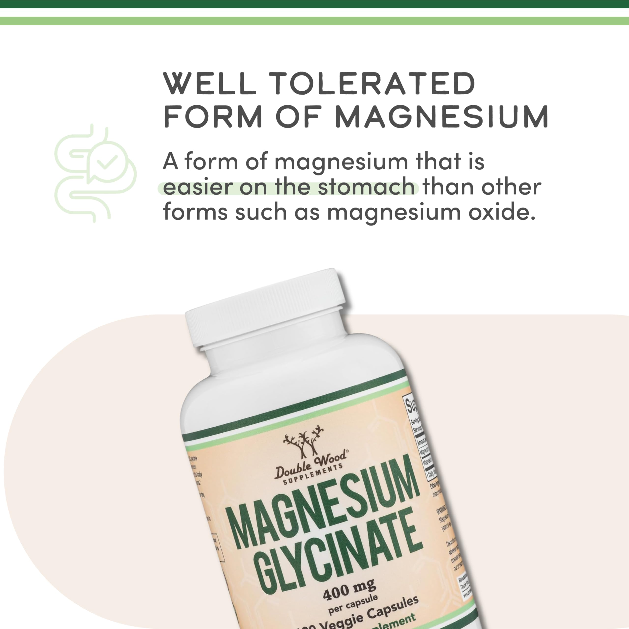 Double Wood Supplements Magnesium Glycinate 400mg