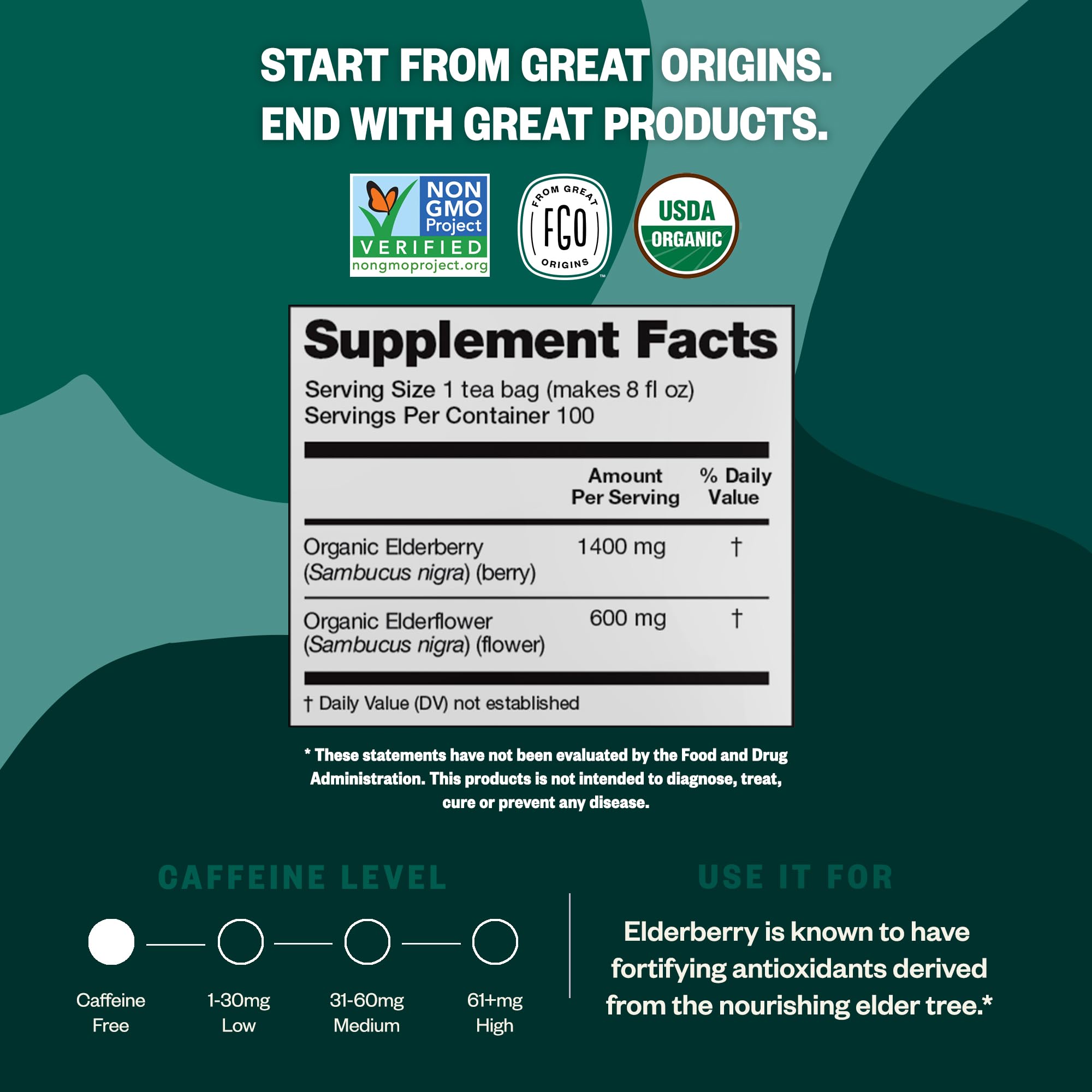 FGO Organic Ashwagandha Tea