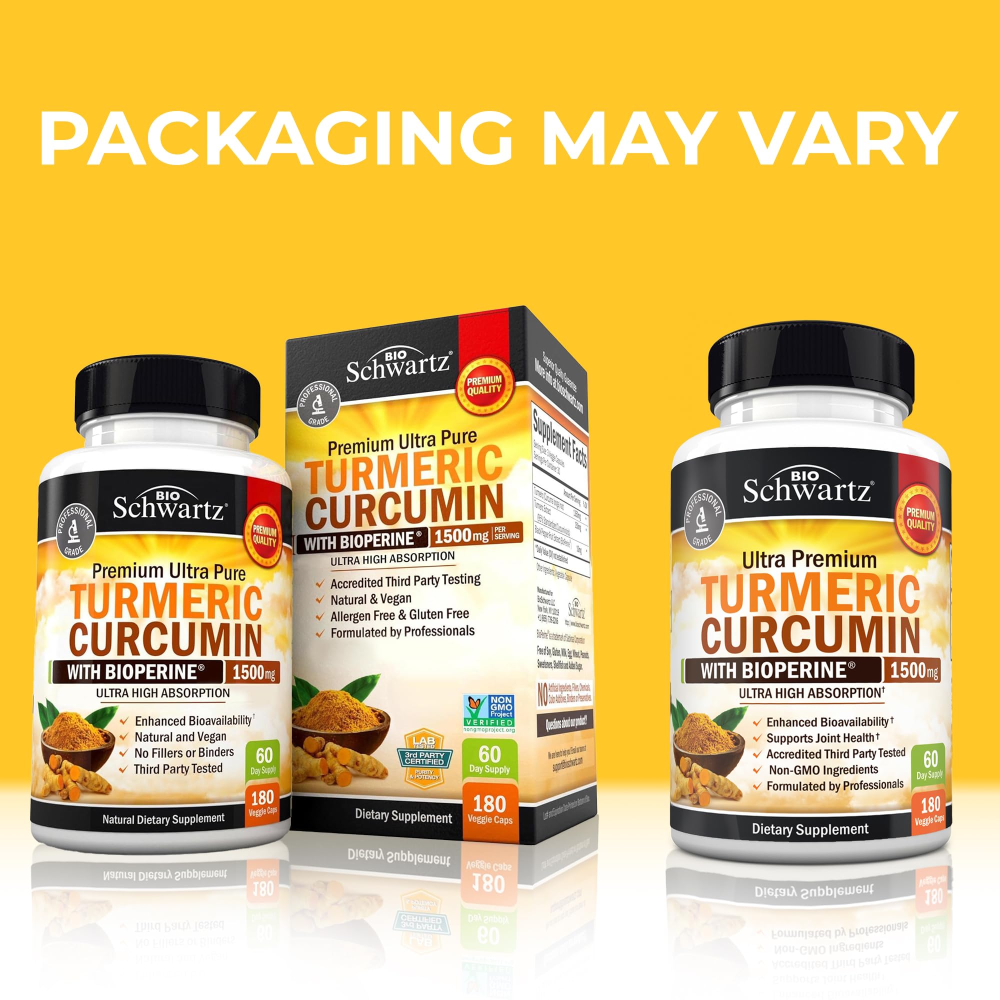 Turmeric Curcumin with Black Pepper Extract 1500mg