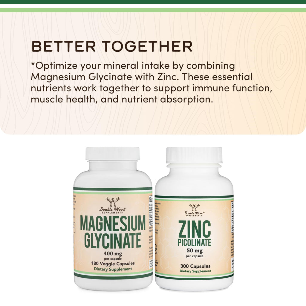 Double Wood Supplements Magnesium Glycinate 400mg