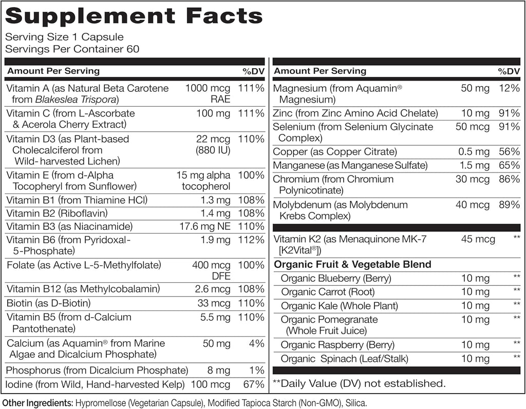 NATURELO Mens Multivitamins