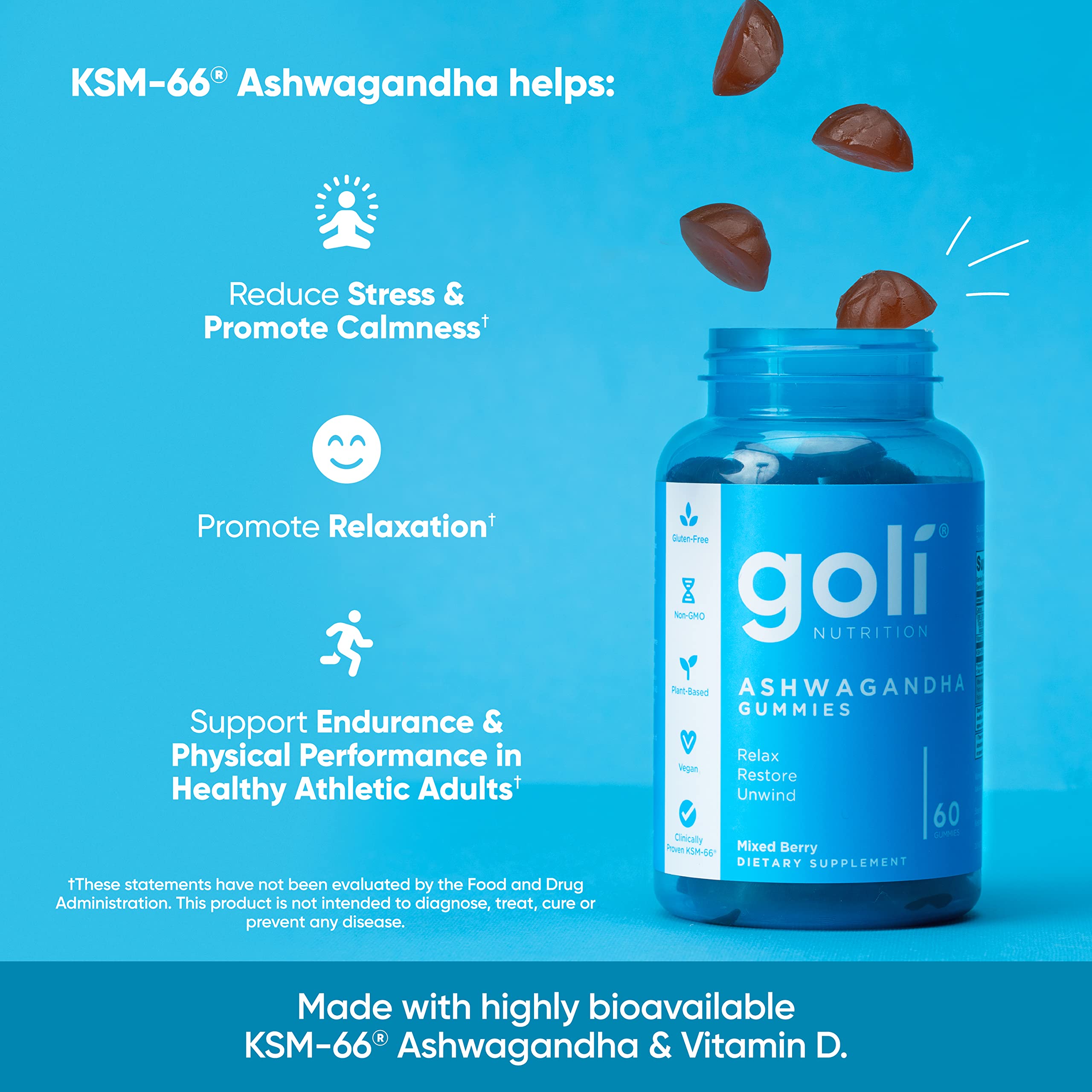Goli Ashwagandha & Vitamin D Gummy
