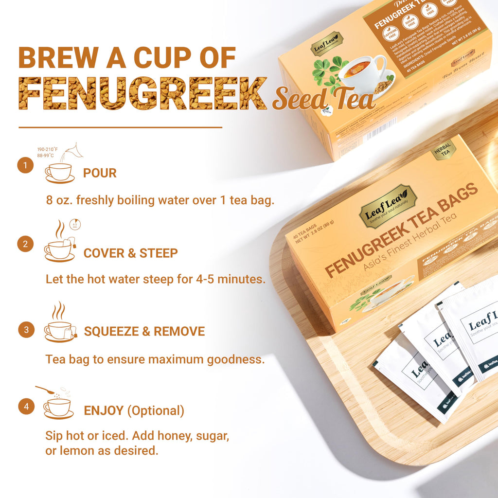 LeafLea 40 Turmeric Ginger Cinnamon Tea Bags, 100% Natural Ingredients Herbal Tea