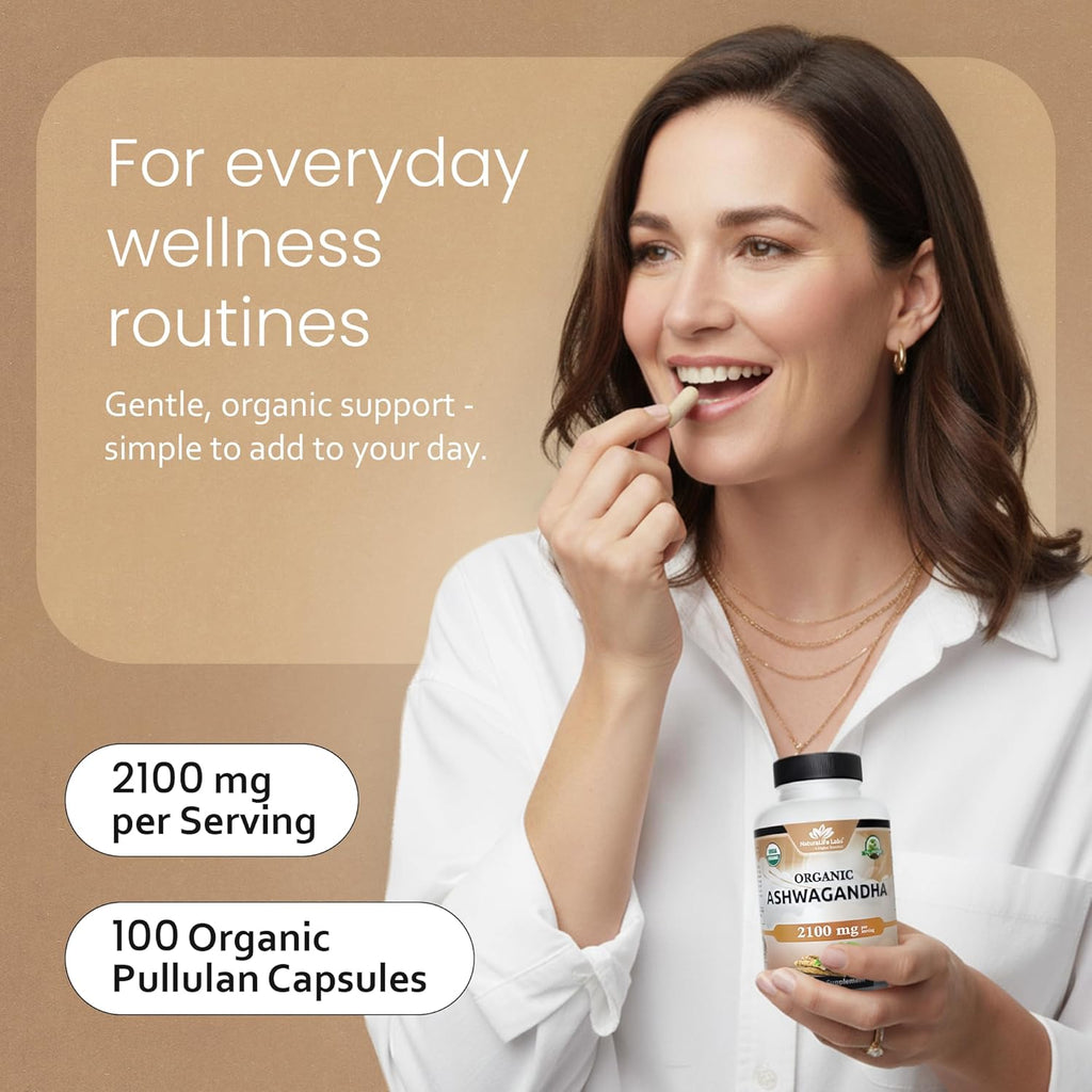 NaturaLife Labs Organic Ashwagandha 2100 mg