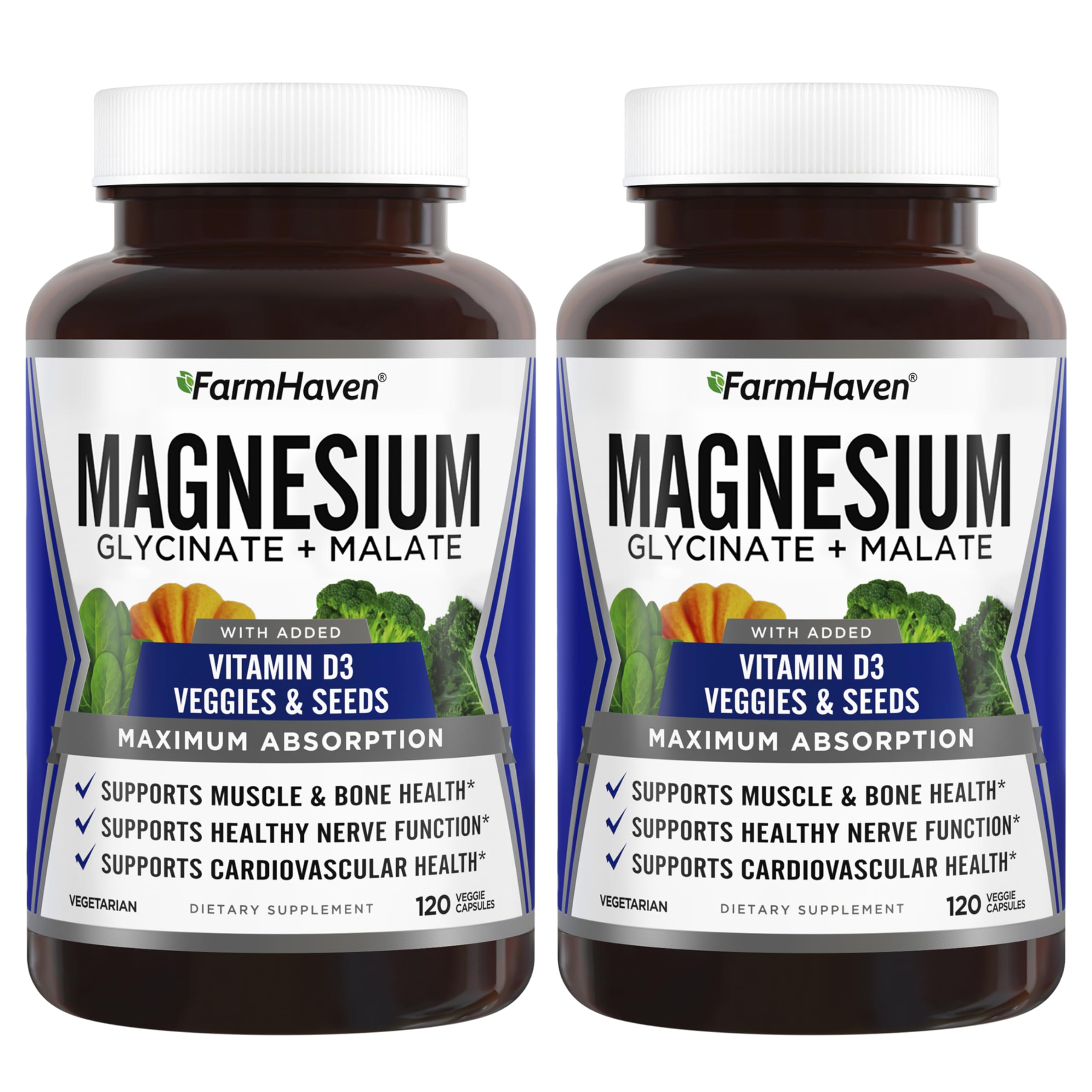 FarmHaven Magnesium Complex –Magnesium Glycinate & Malate w/Vitamin D3