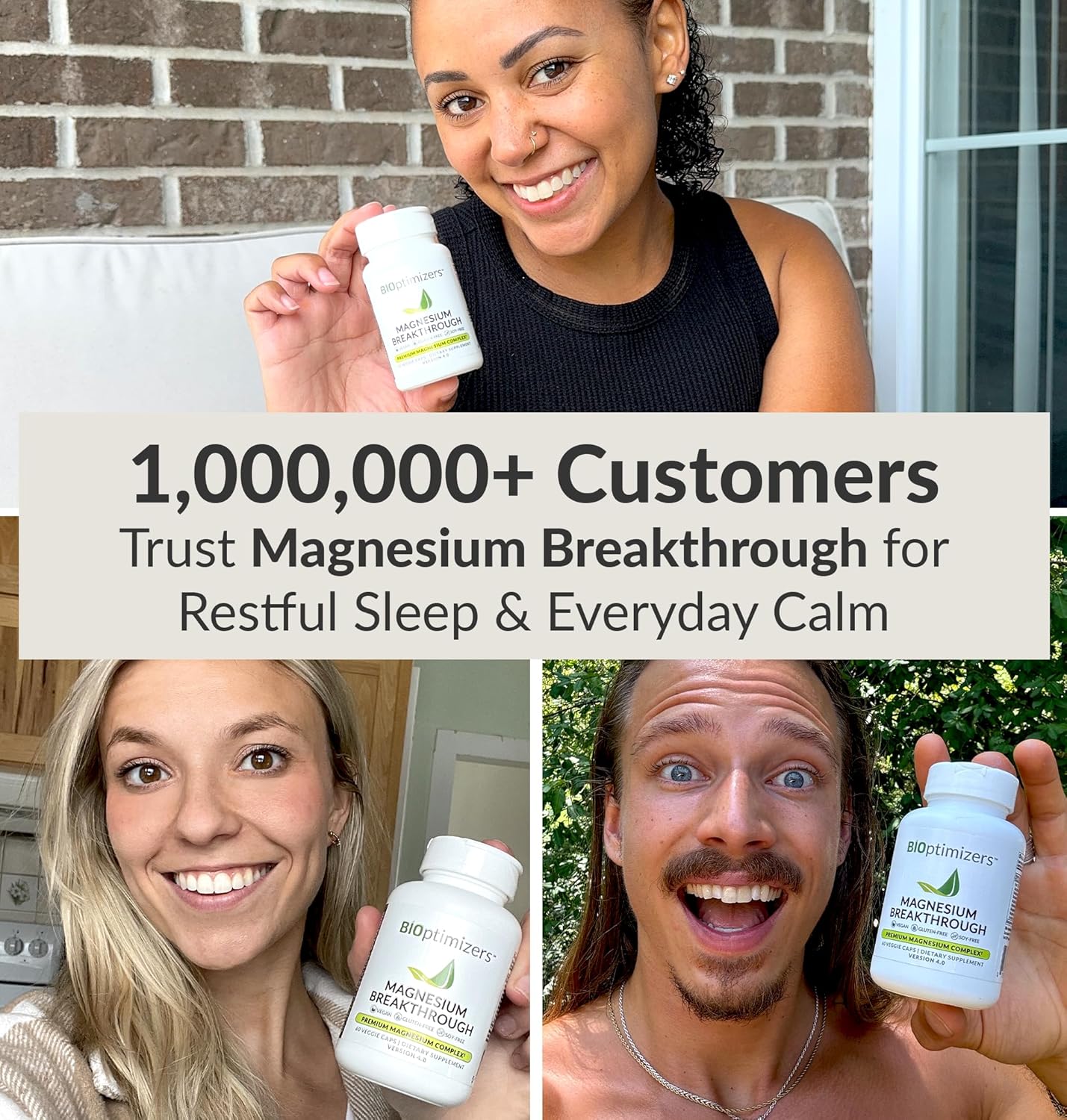 BIOptimizers Magnesium Breakthrough Supplement with 500mg